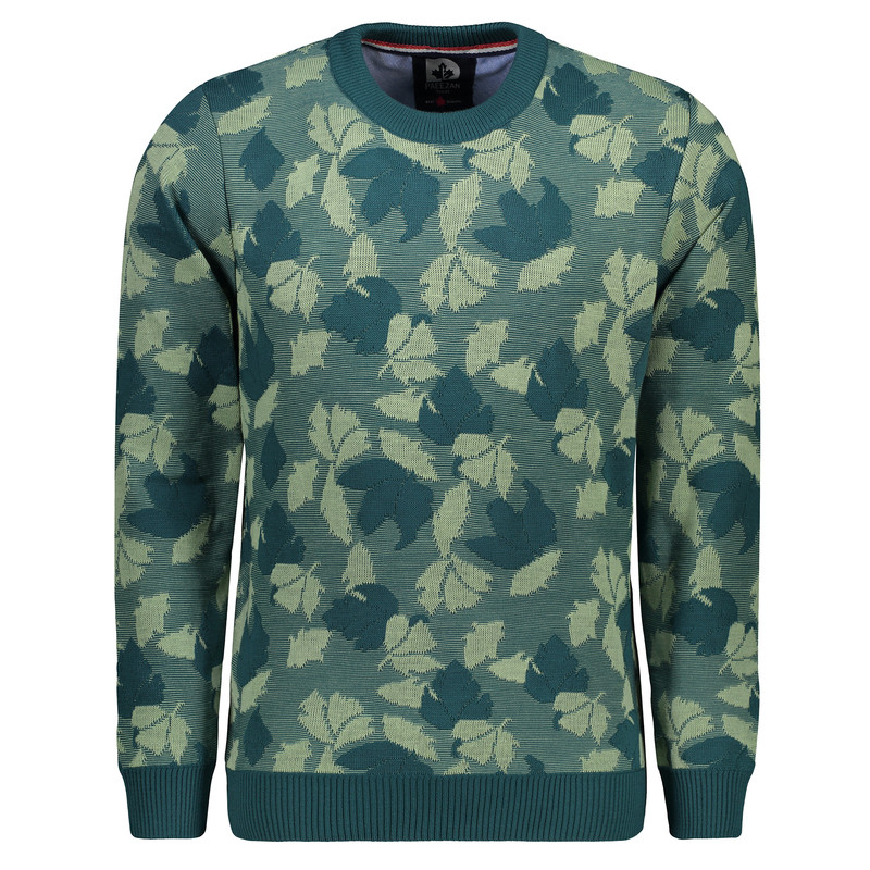 پلیور مردانه پاییزان مدل یقه گرد BO700 رنگ سبز